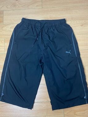 Puma Black Cargo Shorts with Gray Accents #9